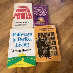 Vernon Howard Book Lot Mystic Path To Cosmic Power, Esoteric Mind Power PB 4